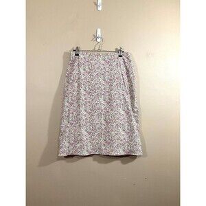 VTG Gap Womens Floral Knee Length Skirt 6 Pink Y2K Cottagecore Prairiecore Twee